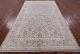 Grey Persian White Wash Wool Area Rug - 5' 10" X 9' 3" - Golden Nile
