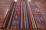 Khorjin Persian Gabbeh Handmade Wool Rug - 6' 11" X 10' 0" - Golden Nile