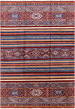 Khorjin Persian Gabbeh Handmade Wool Rug - 6' 11" X 10' 0" - Golden Nile