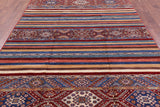 Khorjin Persian Gabbeh Handmade Wool Rug - 6' 11" X 10' 0" - Golden Nile