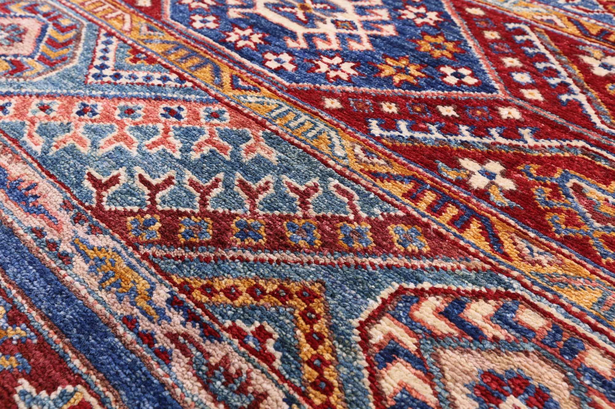 Khorjin Persian Gabbeh Handmade Wool Rug - 6' 11" X 10' 0" - Golden Nile