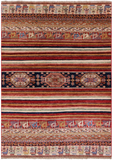 Tribal Persian Gabbeh Hand Knotted Wool Rug - 4' 0" X 5' 8" - Golden Nile