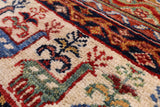 Tribal Persian Gabbeh Hand Knotted Wool Rug - 4' 0" X 5' 8" - Golden Nile