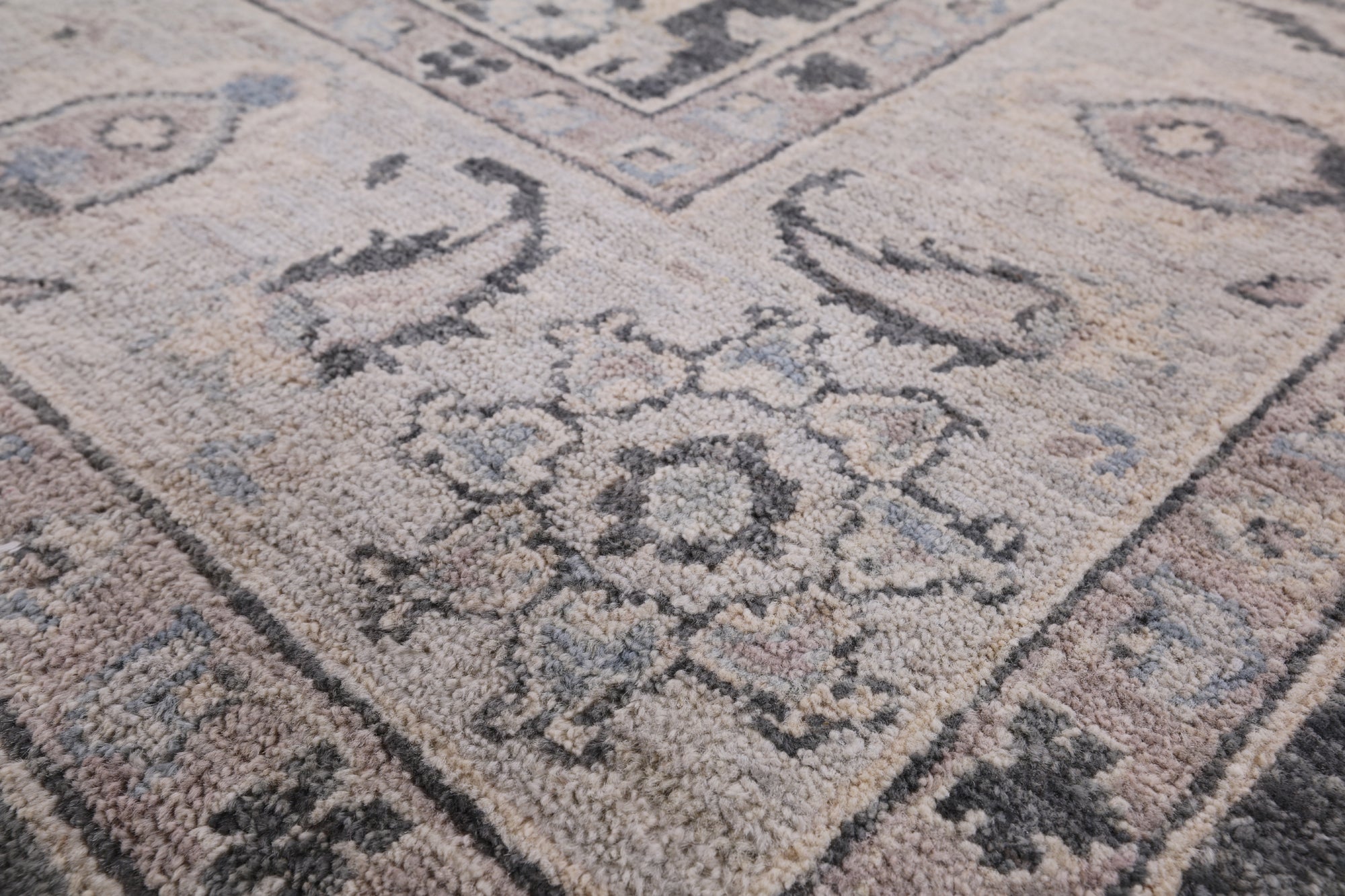 Grey Persian Washed Out Handmade Wool Area Rug - 6' 1" X 8' 11" - Golden Nile