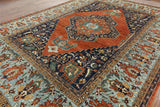 Super Fine Serapi Oriental Area Rug 10 X 14 - Golden Nile