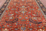 Hand Knotted Fine Serapi Area Rug - 9' X 11' 9" - Golden Nile