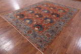 Fine Serapi Hand Knotted Wool Rug - 8' 3" X 10' 7" - Golden Nile