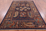 Fine Serapi Hand Knotted Rug - 6' 5" X 9' 1" - Golden Nile