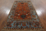 6 X 10 Fine Serapi Handmade Area Rug - Golden Nile