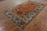 6 X 10 Fine Serapi Handmade Area Rug - Golden Nile