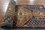 3 X 17 Hand Knotted Fine Serapi Area Rug - Golden Nile