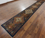 Hand Knotted Fine Serapi Area Rug 3 X 21 - Golden Nile