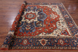 Persian Fine Serapi Area Rug - 8' 1" X 9' 11" - Golden Nile