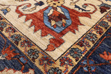 Persian Fine Serapi Area Rug - 8' 1" X 9' 11" - Golden Nile