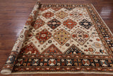 Ivory Fine Serapi Hand Knotted Rug - 8' 5" X 10' 1" - Golden Nile