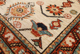 Ivory Fine Serapi Hand Knotted Rug - 8' 5" X 10' 1" - Golden Nile