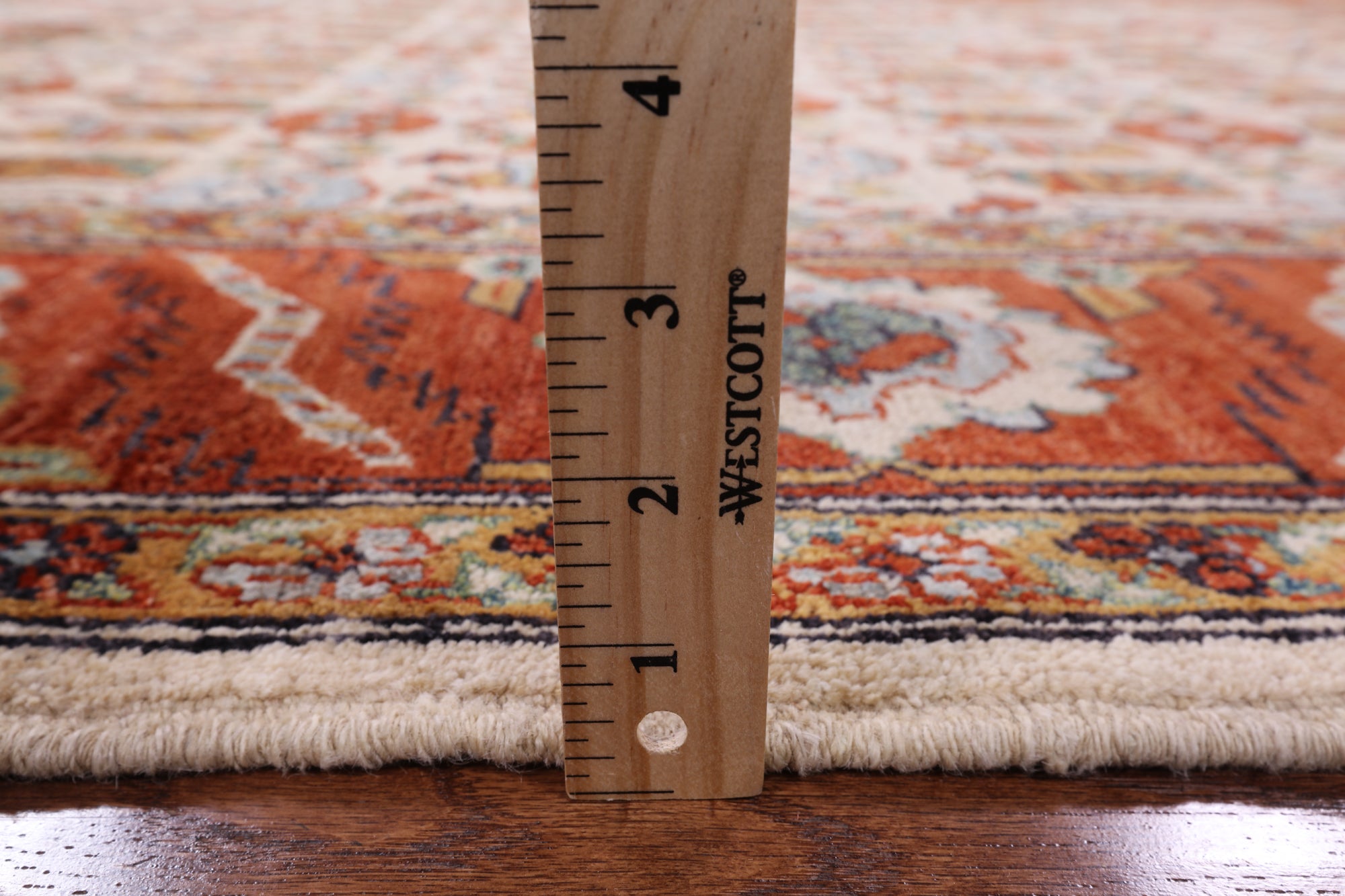 Ivory Fine Serapi Handmade Area Rug - 6' 2" X 9' 2" - Golden Nile