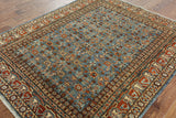 6 X 7 Fine Serapi Oriental Area Rug - Golden Nile