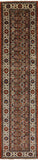 3 X 12 Fine Serapi Handmade Area Rug - Golden Nile