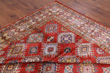 Red Super Kazak Hand Knotted Area Rug - 9' 10" X 13' 3" - Golden Nile
