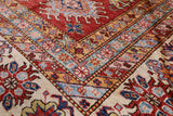 Red Super Kazak Hand Knotted Area Rug - 9' 10" X 13' 3" - Golden Nile