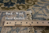 Ikat Hand Knotted Wool Area Rug - 7' 10" X 10' 1" - Golden Nile