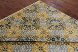 Ikat Hand Knotted Wool Area Rug - 7' 10" X 10' 1" - Golden Nile