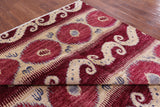 Ikat Hand Knotted Wool Area Rug - 7' 10" X 10' 4" - Golden Nile