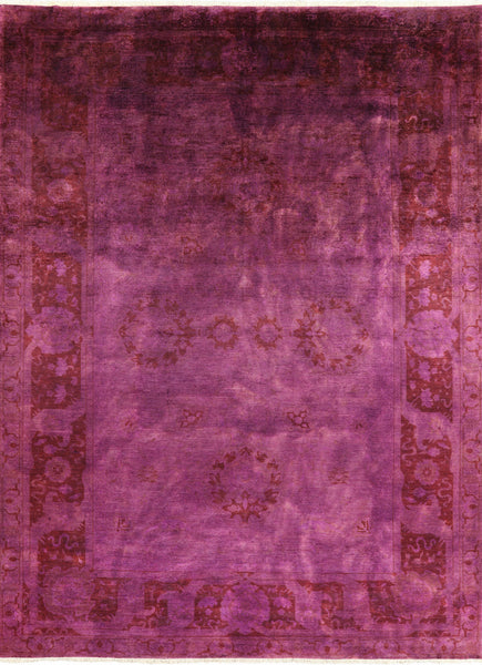 Persian Overdyed Pink Area Rug 10 X 14 - Golden Nile