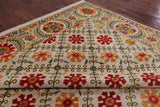 William Morris Hand Knotted Wool Area Rug - 9' 10" X 13' 9" - Golden Nile
