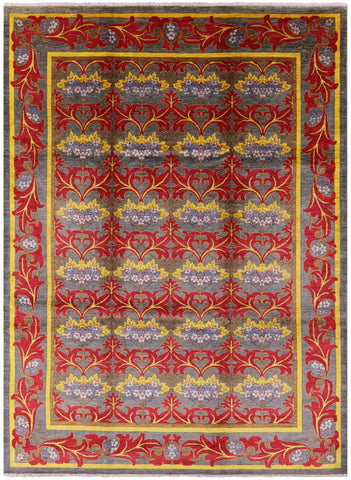 William Morris Hand Knotted Wool Area Rug - 9' 10