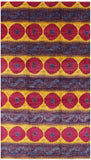 Ikat Handmade Wool Rug - 8' 1" X 14' 3" - Golden Nile