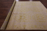 William Morris Handmade Wool Rug - 8' 2" X 9' 6" - Golden Nile