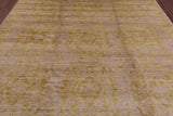 William Morris Handmade Wool Rug - 8' 2" X 9' 6" - Golden Nile