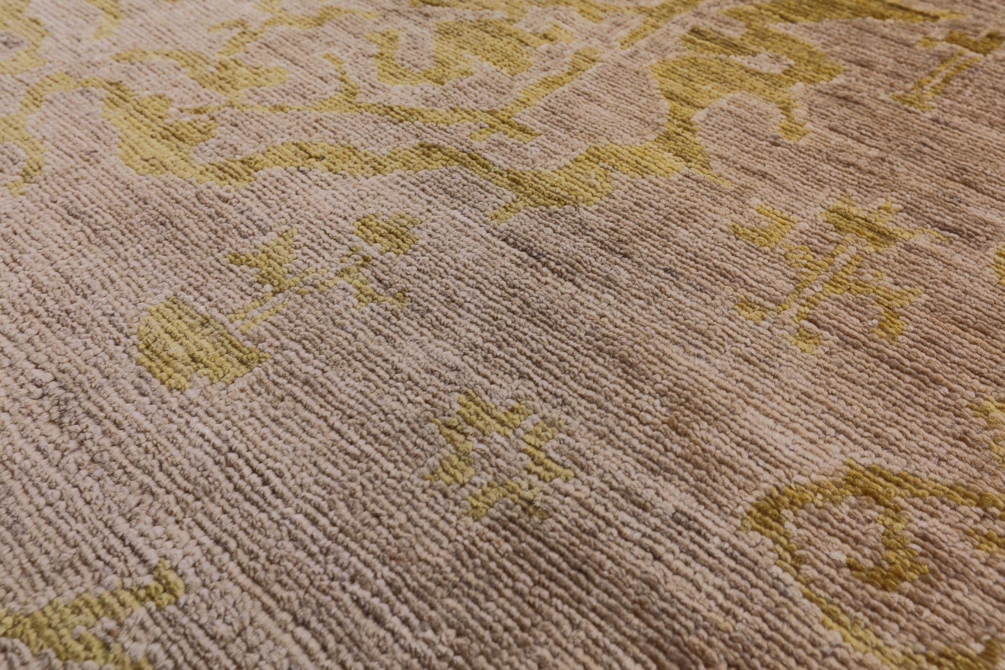 William Morris Handmade Wool Rug - 8' 2" X 9' 6" - Golden Nile