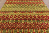 Ikat Handmade Wool Area Rug - 7' 10" X 10' 1" - Golden Nile