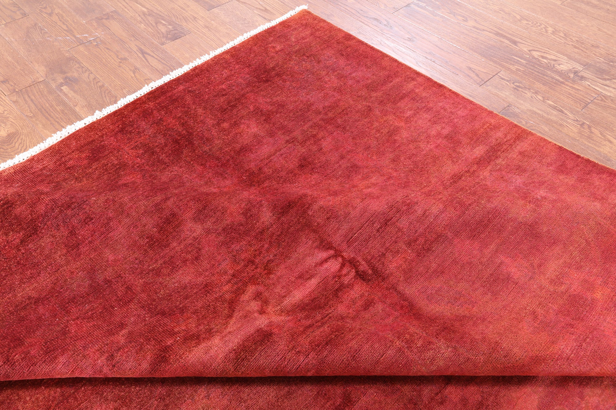 Full Pile Overdyed Handmade Wool Area Rug - 7' 9" X 9' 6" - Golden Nile