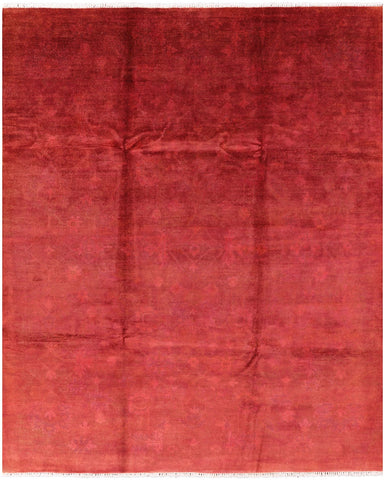 Full Pile Overdyed Handmade Wool Area Rug - 7' 9