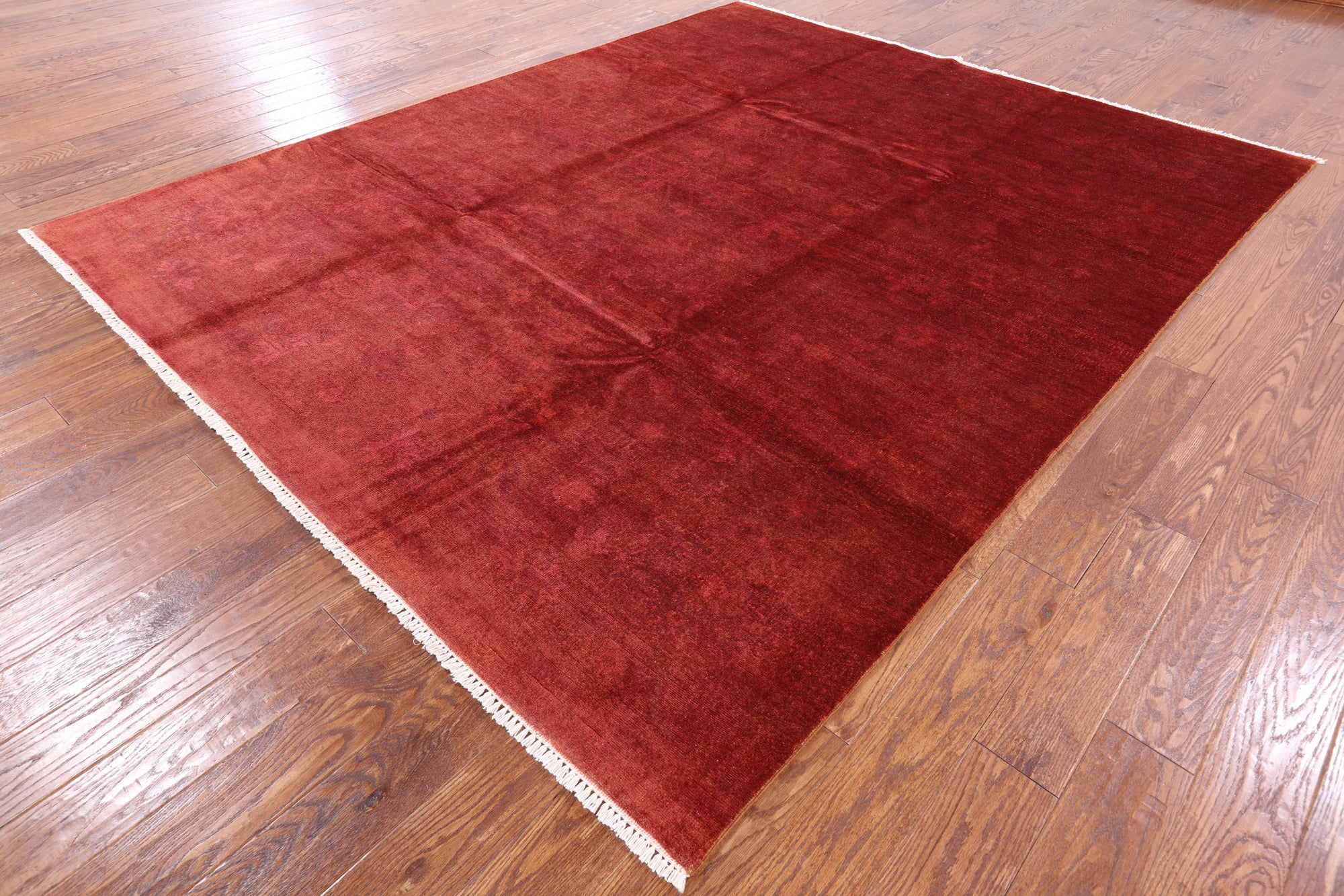 Full Pile Overdyed Handmade Wool Area Rug - 7' 9" X 9' 6" - Golden Nile