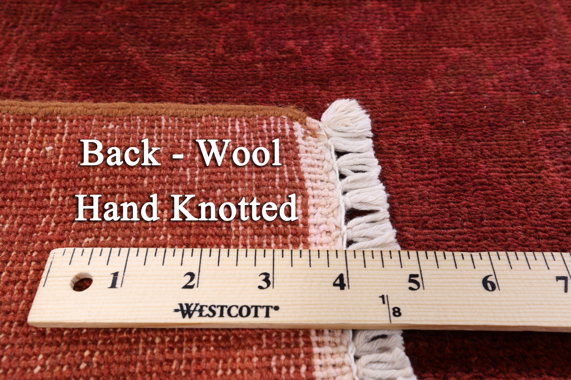 Full Pile Overdyed Handmade Wool Area Rug - 7' 9" X 9' 6" - Golden Nile