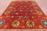 William Morris Hand Knotted Wool Area Rug - 8' 4" X 10' 8" - Golden Nile