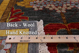 Grey William Morris Handmade Wool Rug - 7' 10" X 9' 8" - Golden Nile