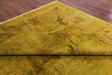 Full Pile Overdyed Hand Knotted Wool Area Rug - 9' 2" X 11' 10" - Golden Nile