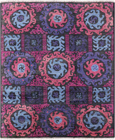 Tribal Gabbeh Hand Knotted Wool Rug - 8' 6