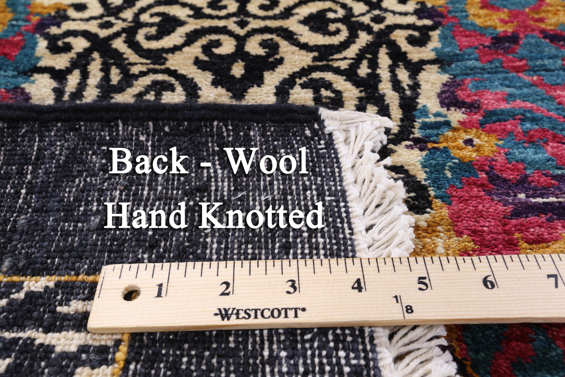 William Morris Hand Knotted Wool Area Rug - 8' 0" X 10' 6" - Golden Nile