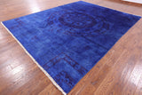 Overdyed Full Pile Hand Knotted Wool Rug - 9' 3" X 11' 8" - Golden Nile