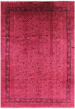 Pink Full Pile Overdyed Handmade Wool Area Rug - 9' 10" X 14' 6" - Golden Nile
