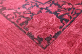 Pink Full Pile Overdyed Handmade Wool Area Rug - 9' 10" X 14' 6" - Golden Nile