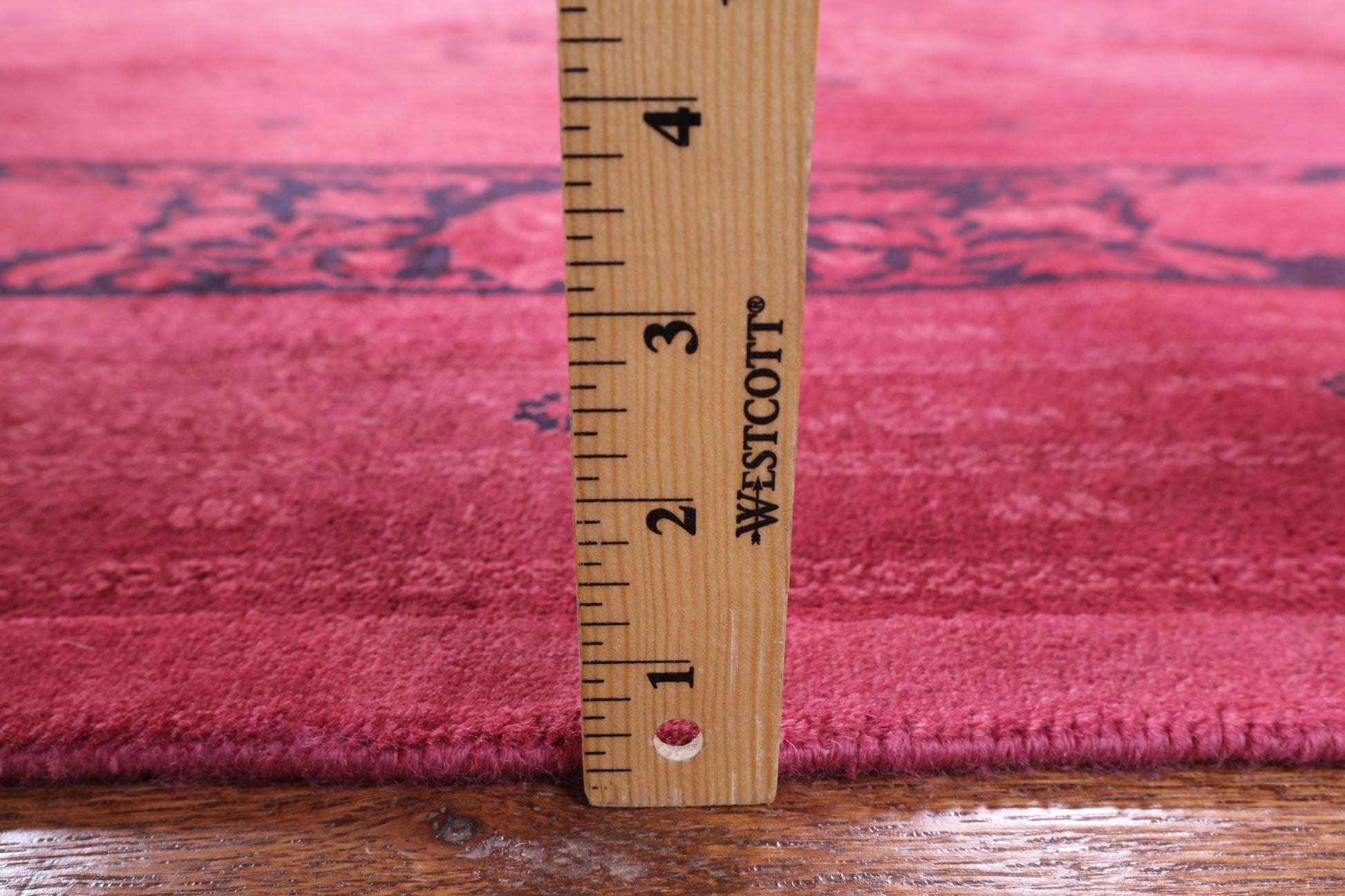 Pink Full Pile Overdyed Handmade Wool Area Rug - 9' 10" X 14' 6" - Golden Nile