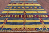 Tribal Moroccan Hand Knotted Wool Rug - 8' 2" X 9' 10" - Golden Nile